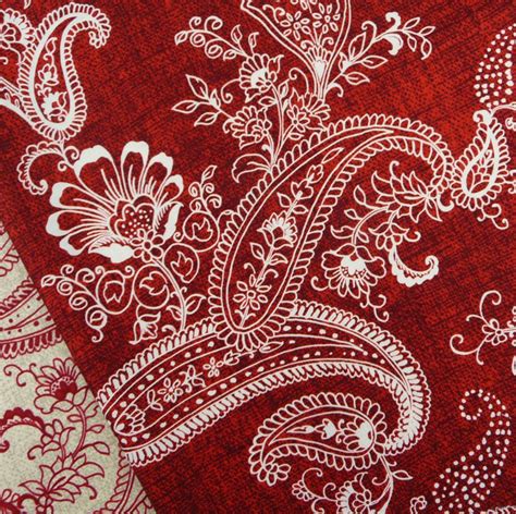 red paisley | Paisley, Paisley fabric, Fabric