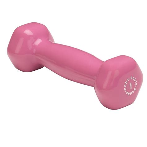 Body-Solid BSTVD1 1 lb. Pink Vinyl Dumbbell