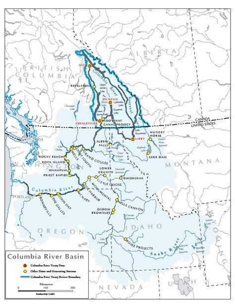 Columbia River Channel Map