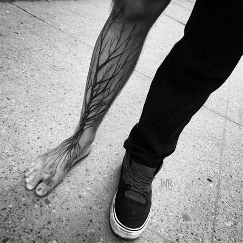 arvore tatuagem | The Tree With Roots Tattoo by Inez Janiak is a ...