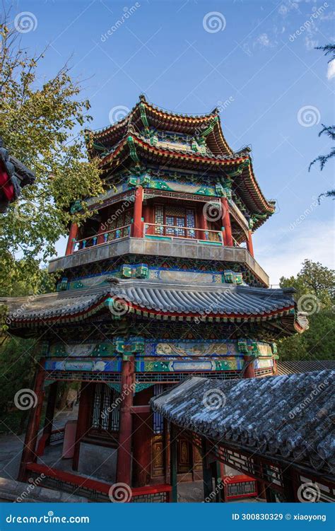 Beijing Summer Palace in Winter, China Stock Image - Image of pavilion ...