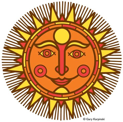 Mexican sun, © Gary Karpinski | Sun painting, Sun art, Celestial art