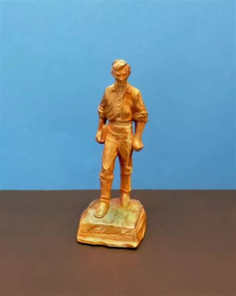 VINTAGE (1954) 6& Sculpture of Young Abraham Lincoln by L. A. Fleck $20.00 - PicClick