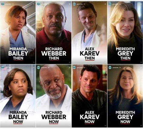 Then and now | Grey anatomy quotes, Greys anatomy characters, Greys anatomy episodes