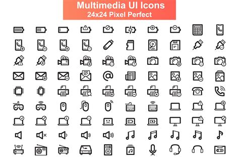 UI icons set, 24x24 grid 1436927 Vector Art at Vecteezy