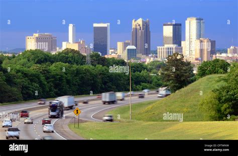 Skyline of Birmingham, Alabama from above Interstate 65 Stock Photo - Alamy