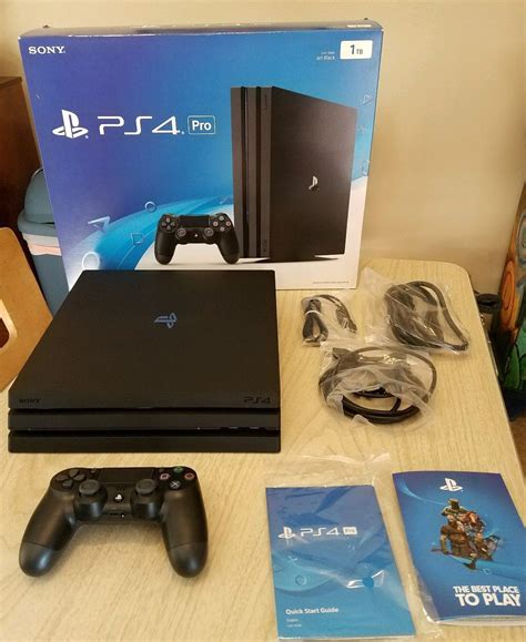 PS4 Pro Sony PlayStation 4 Pro 1TB Black Console, PS Console, Sony ...