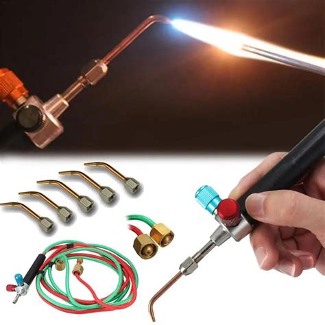 Oxygen Welding Little Torch Oxygen Acetylene Welding Kit Platinum Jeweller Micro Mini Torch Gas ...