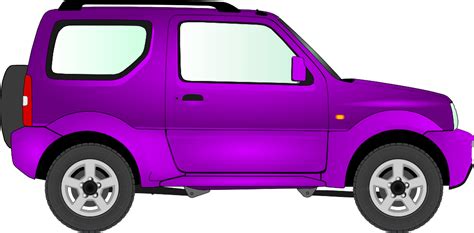 OnlineLabels Clip Art - Car 15 (Purple)