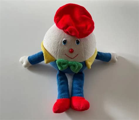 VINTAGE EDEN BABY Humpty Dumpty Red Blue Rattle Chime Stuffed Animal Plush Toy $19.99 - PicClick