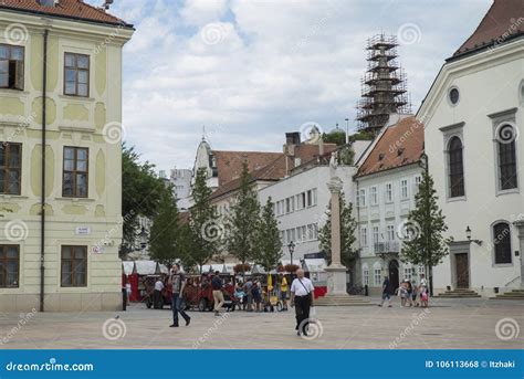 Old Town Street from Bratislava in Slovakia Editorial Stock Photo ...