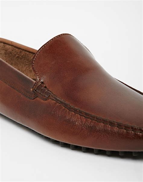 ALDO Brilicien Leather Driving Shoes in Brown for Men - Lyst