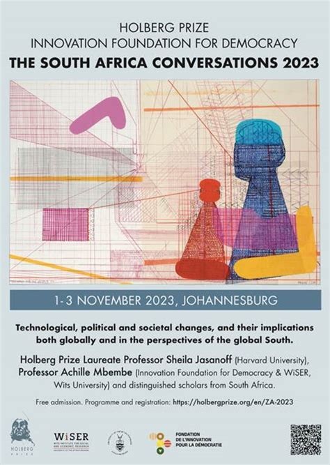 INVITE | HOLBERG PRIZE and the INNOVATION FOUNDATION FOR DEMOCRACY | SOUTH AFRICA CONVERSATIONS ...