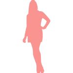 Pink female image | Free SVG