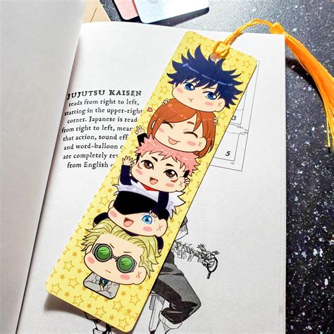 Adorable Glossy Anime Bookmark Chibi Character Print With - Etsy UK