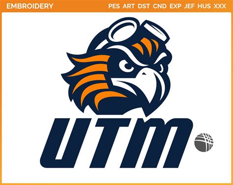 UT Martin Skyhawks - Alternate Logo (2020) - College Sports Embroidery Logo in 4 sizes & 8 formats