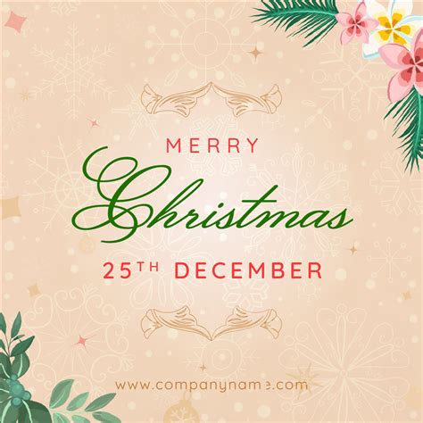 Merry Christmas Instagram Post Design Templates