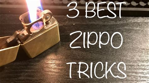 Zippo Tricks The 3 Best Tricks - YouTube