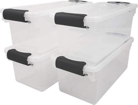 HOMZ Clear Storage Containers with lid (7.5 Quart – 5 Pack) for Only $18.10 (Was $26.99 ...