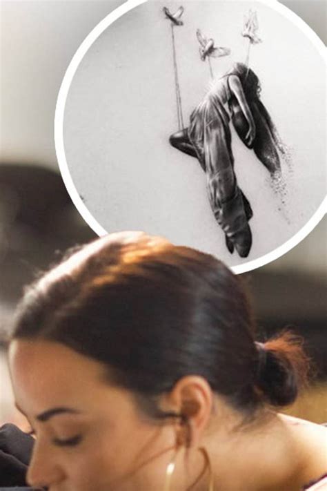 Demi Lovato gets a powerful, symbolic tattoo representing the darkness she is 'shedding'; See PHOTO