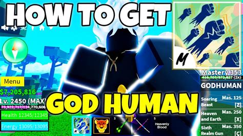 How to get God Human Fighting Style *Easy Guide!* in Blox Fruits - YouTube