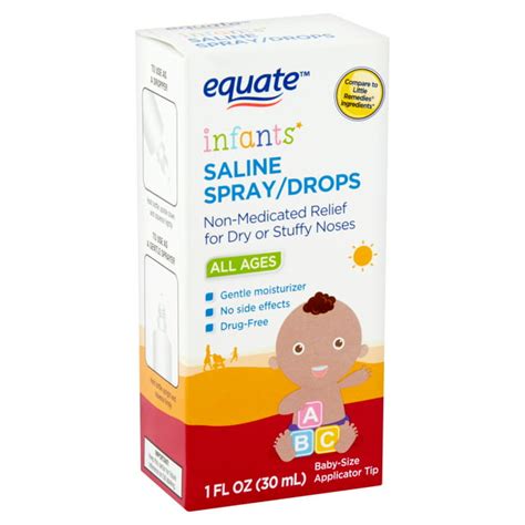 Equate Infants' Saline Spray/Drops, All Ages, 1 fl oz - Walmart.com - Walmart.com