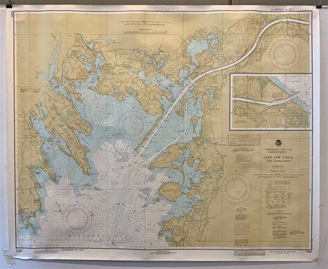 NOAA Cape Cod Canal and Approaches Map – Poster Museum