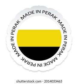 Perak Flag Made Perak White Background Stock Illustration 2014033463