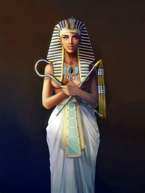 Hatshepsut The Egyptian Black Queen - Egyptian Art - Ancient Egypt - Handmade Oil Paintings On ...