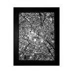 Paris Street Map (Size 11"x14") - CarbonLight - Touch of Modern