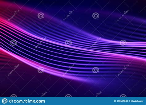 3D Sound Waves. Big Data Abstract Visualization. Stock Vector ...