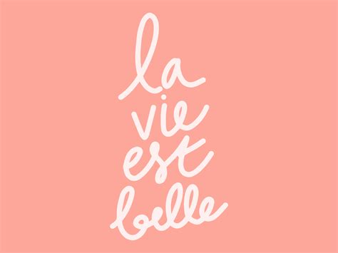 La vie est belle by Manon Moisy on Dribbble