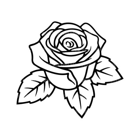 Rose SVG Flower Svg Vector Cut File for Silhouette Cricut - Etsy UK