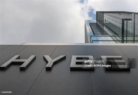 The Hybe headquarters building in Seoul. Hybe, the Korean... News Photo - Getty Images