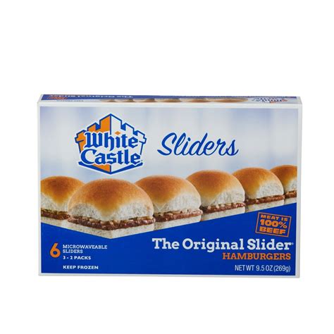 White Castle The Original Sliders, 6 count, 9.5 oz - Walmart.com - Walmart.com