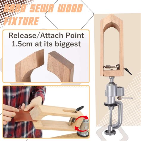 AdXKenry Woodworking Tools for Beginners Clip Stitching Angle Rotating Leather Universal Goods ...