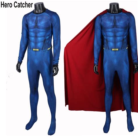 Hero Catcher High Quality Superman Costume Man Of Steel Spandex Suit ...