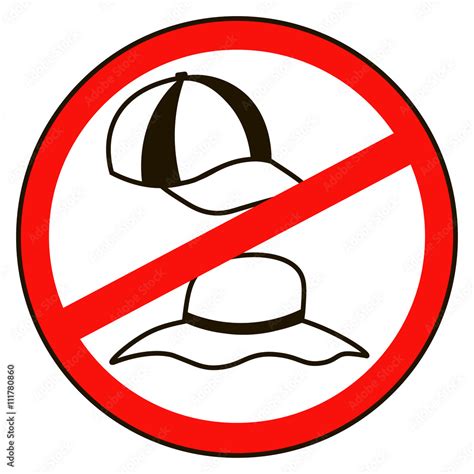 No cap sign warning signs. Prohibited public information icon. Not allowed cap symbol. Stock ...