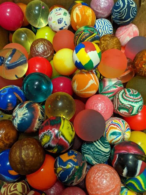 Vintage Rubber Bouncy Balls Lots of 10 in Assorted Colors & | Etsy