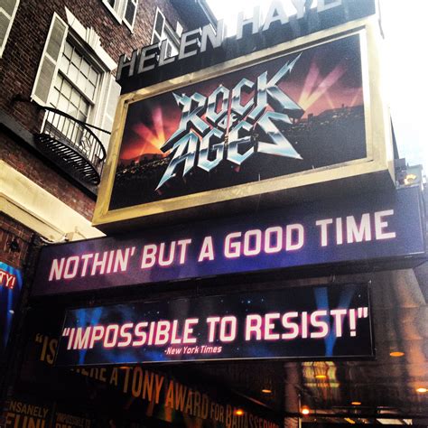 Rock of Ages (April 7, 2009 - January 18, 2015) | Rock of ages, Broadway, Theater district