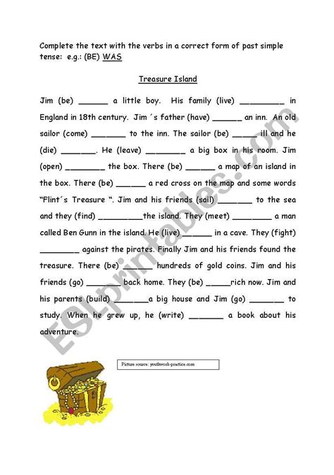 English worksheets: The Treasure Island