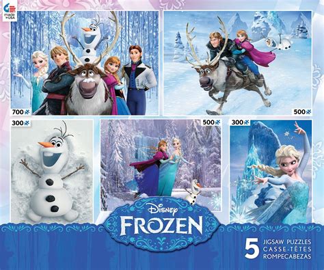 Ceaco Disney Frozen - 5 in 1 Collection of Jigsaw Puzzles | Disney puzzles, Frozen disney movie ...