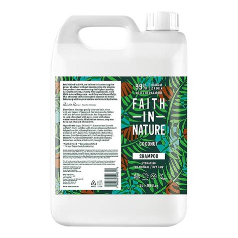 Faith in Nature Coconut Shampoo 5 Litres | Holland & Barrett