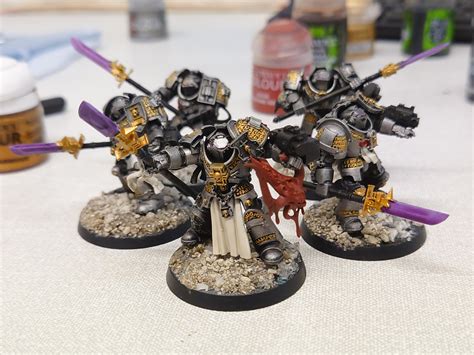 WIP of my first Grey Knights models! I love how much/little detail you can put into these Bois ...