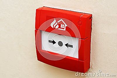 Fire Alarm Button On Wall Stock Images - Image: 33401384