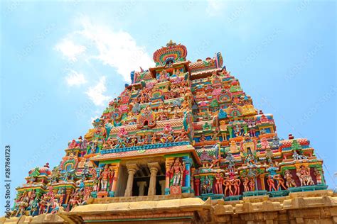 Srirangam, is one of the most famous temples of Lord Vishnu Stock Photo | Adobe Stock