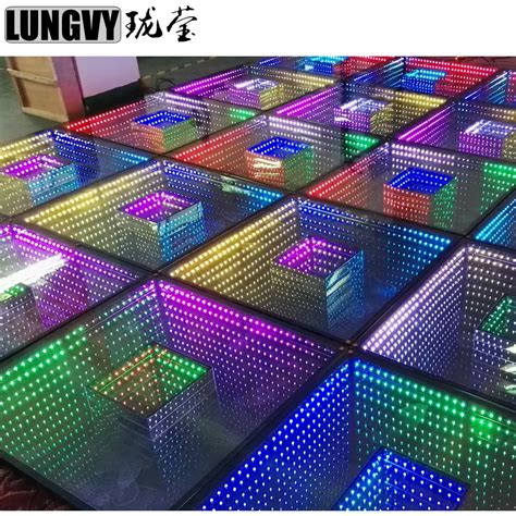 NEW 1M*1M Stage Interactive RGB 3 IN 1 LED Dance Floor Light For Disco Nightclub DJ Bar Party ...