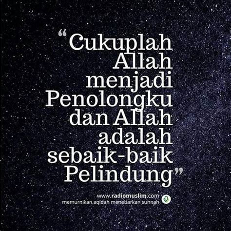 Hasbunallah wanikmal wakil... Allah sebaik-baik Pelindung | Quran quotes inspirational, Islamic ...