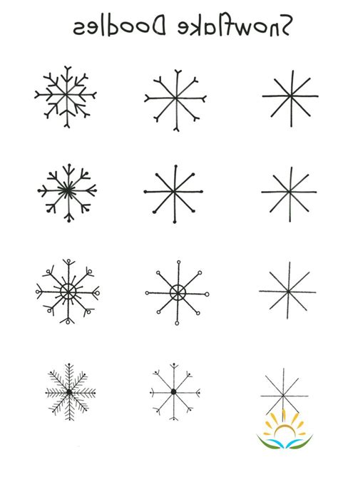 Snowflake Doodles | Snowflakes drawing, Easy christmas drawings, Christmas drawing