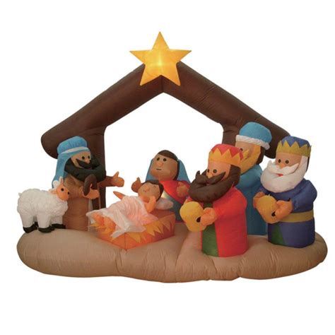 Amazing Christmas Inflatable Nativity Scene Decor for a Wonderful Night - Viral Gads